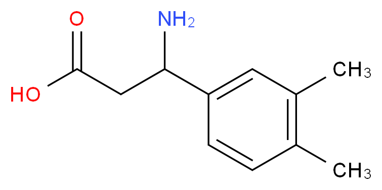 3-Amino-3-(3,4-dimethylphenyl)propanoic acid_分子结构_CAS_)