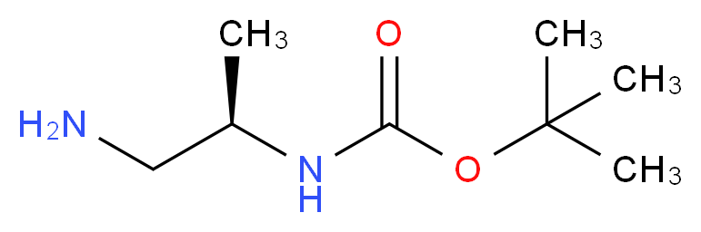 (R)-tert-butyl 1-aminopropan-2-ylcarbamate_分子结构_CAS_100927-10-4)