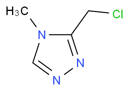 3-(chloromethyl)-4-methyl-4H-1,2,4-triazole_分子结构_CAS_740056-61-5)
