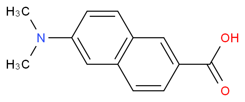 6-(dimethylamino)naphthalene-2-carboxylic acid_分子结构_CAS_5043-05-0