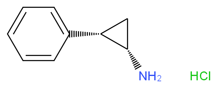 rac cis-2-Phenylcyclopropylamine Hydrochloride_分子结构_CAS_54779-58-7)