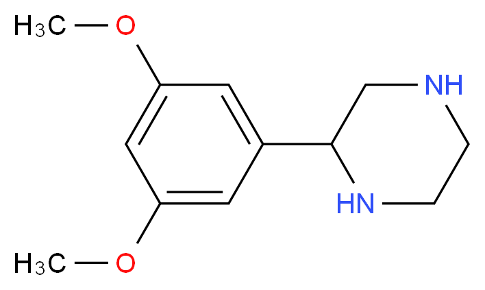 2-(3,5-Dimethoxyphenyl)piperazine_分子结构_CAS_910444-70-1)