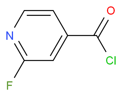 2-Fluoro-isonicotinoyl chloride_分子结构_CAS_65352-95-6)