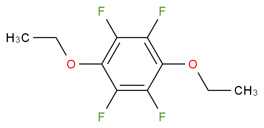 1,4-diethoxy-2,3,5,6-tetrafluorobenzene_分子结构_CAS_16251-00-6