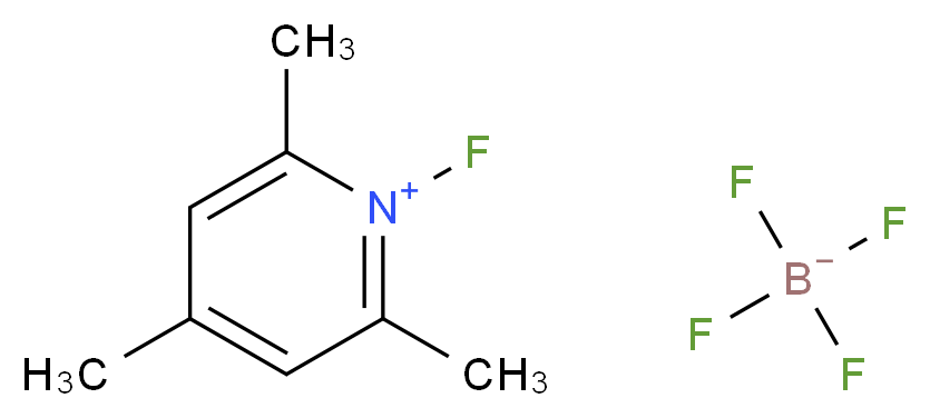 1-氟-2,4,6-三甲基吡啶四氟化硼_分子结构_CAS_109705-14-8)