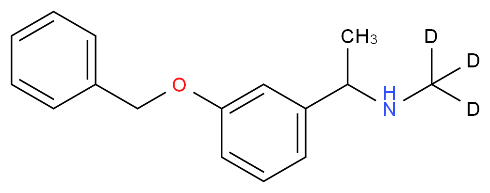 N-[1-(3'-Benzyloxyphenyl)ethyl]-N-(methyl-d3)amine_分子结构_CAS_1189957-44-5)