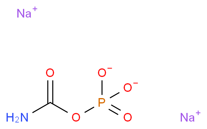 氨基甲酰磷酸 二钠盐_分子结构_CAS_72461-86-0)