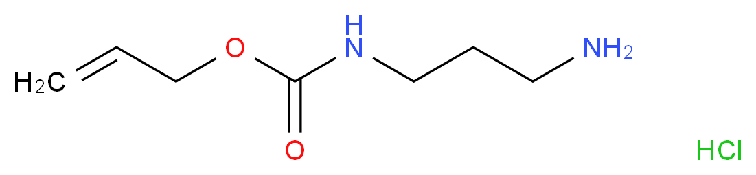 N-烯丙氧羰基-1,3-丙二胺 盐酸盐_分子结构_CAS_1049721-72-3)