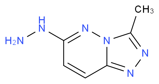 6-hydrazino-3-methyl[1,2,4]triazolo[4,3-b]pyridazine_分子结构_CAS_7190-90-1)