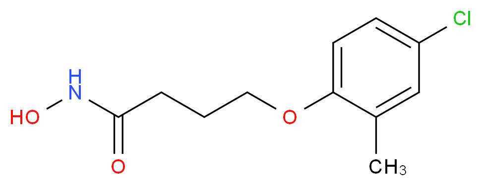 4-(4-chloro-2-methylphenoxy)-N-hydroxybutanamide_分子结构_CAS_99873-43-5