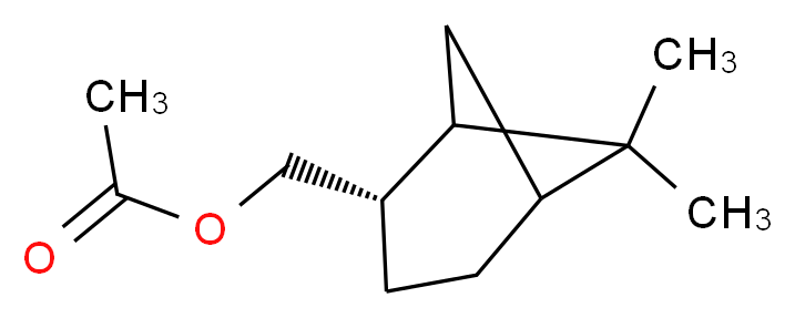 [(2S)-6,6-dimethylbicyclo[3.1.1]heptan-2-yl]methyl acetate_分子结构_CAS_90934-53-5