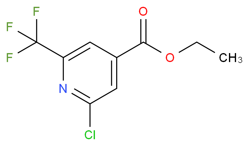 ethyl 2-chloro-6-(trifluoromethyl)isonicotinate_分子结构_CAS_1196154-43-4)