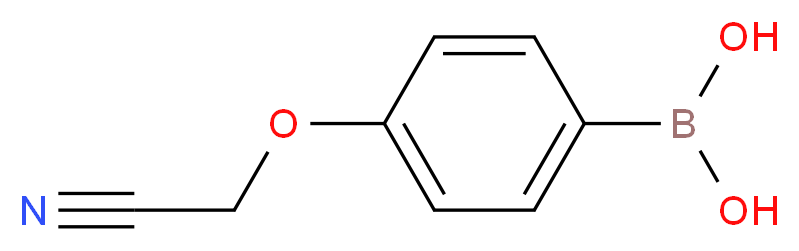 [4-(cyanomethoxy)phenyl]boronic acid_分子结构_CAS_947533-23-5