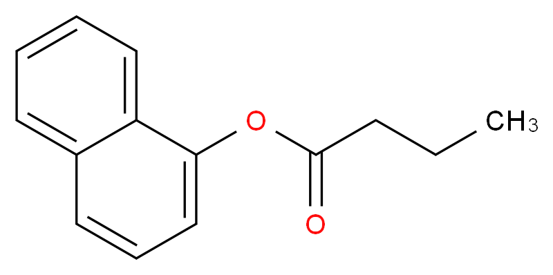 1-萘基丁酸酯_分子结构_CAS_3121-70-8)