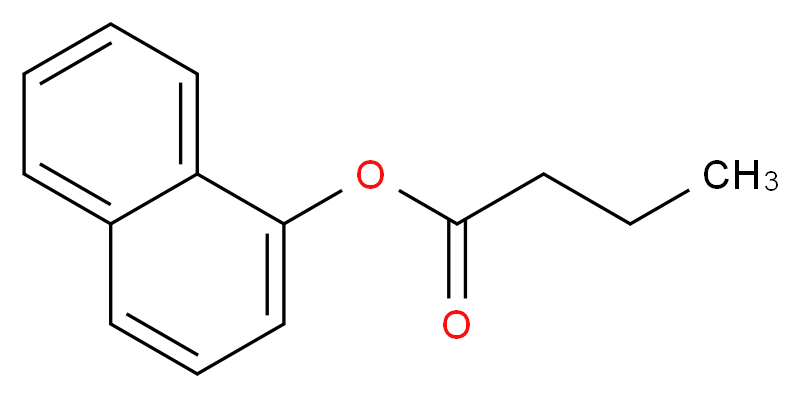 &alpha;-NAPHTHYL BUTYRATE_分子结构_CAS_3121-70-8)