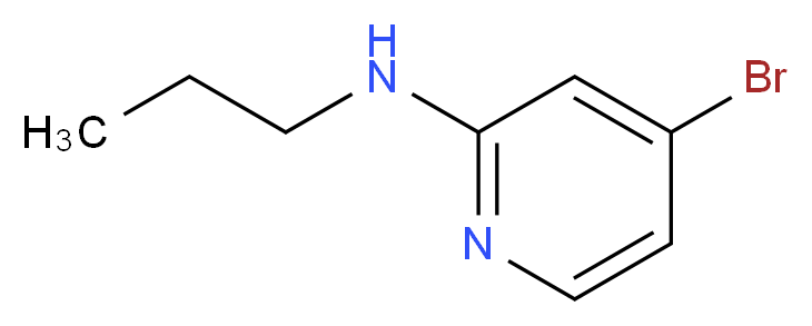 4-bromo-N-propylpyridin-2-amine_分子结构_CAS_1280786-74-4