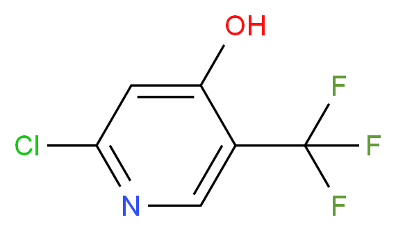 2-Chloro-5-(trifluoromethyl)pyridin-4-ol_分子结构_CAS_1211541-22-8)