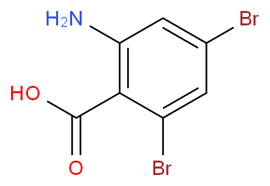 2-Amino-4,6-dibromobenzoic acid_分子结构_CAS_81190-68-3)