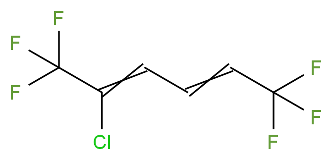 2-chloro-1,1,1,6,6,6-hexafluorohexa-2,4-diene_分子结构_CAS_885276-10-8