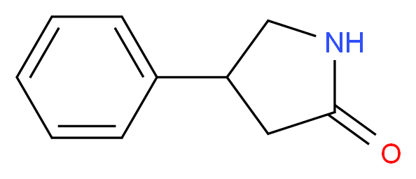 4-phenylpyrrolidin-2-one_分子结构_CAS_1198-97-6