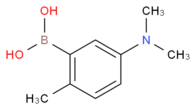 [5-(dimethylamino)-2-methylphenyl]boronic acid_分子结构_CAS_1106692-23-2