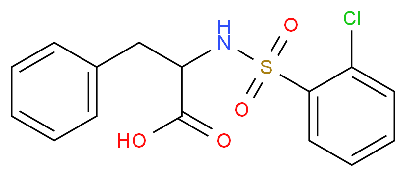 2-(2-chlorobenzenesulfonamido)-3-phenylpropanoic acid_分子结构_CAS_250714-62-6