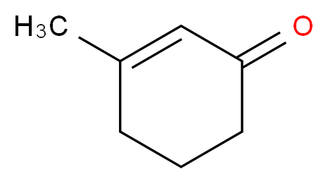 3-methylcyclohex-2-en-1-one_分子结构_CAS_1193-18-6