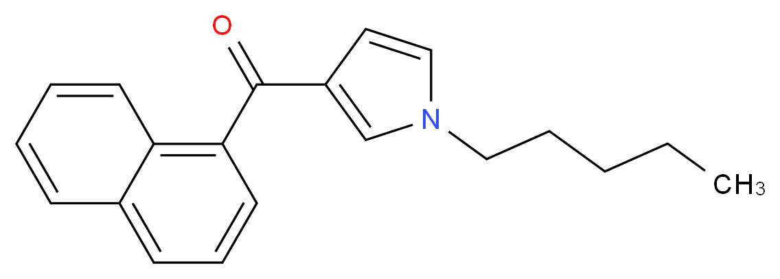 Naphthalen-1-yl(1-pentyl-1H-pyrrol-3-yl)methanone_分子结构_CAS_162934-73-8)