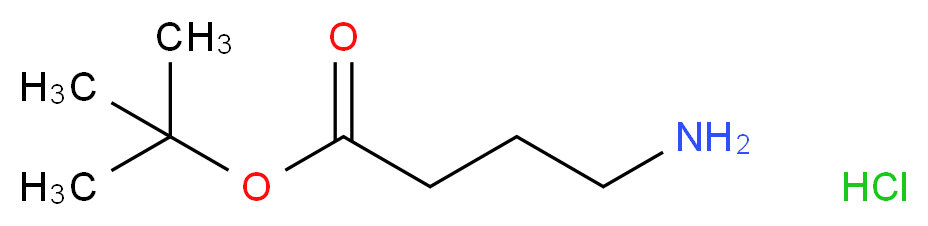 tert-butyl 4-aminobutanoate hydrochloride_分子结构_CAS_58640-01-0