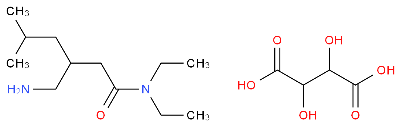 rac-Pregabalin N,N-Diethyl Amide rac-Tartrate_分子结构_CAS_)