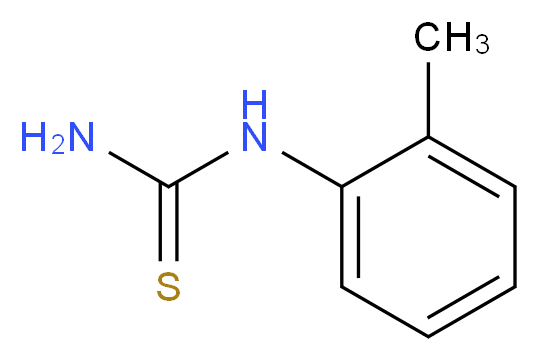 1-(2-Methylphenyl)thiourea_分子结构_CAS_614-78-8)