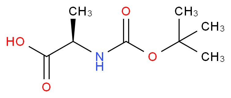 (R)-2-((tert-Butoxycarbonyl)aMino)propanoic acid_分子结构_CAS_7764-95-6)