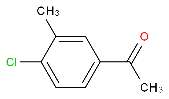 1-(4-chloro-3-methylphenyl)ethan-1-one_分子结构_CAS_37074-39-8