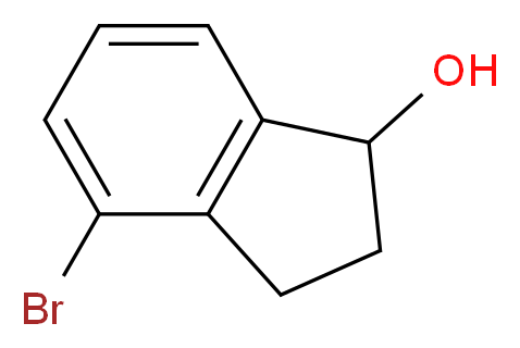 4-bromo-2,3-dihydro-1H-inden-1-ol_分子结构_CAS_16657-10-6