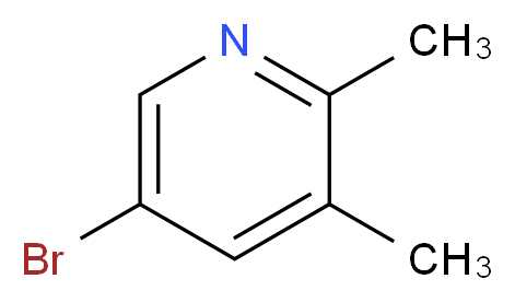 5-bromo-2,3-dimethylpyridine_分子结构_CAS_27063-90-7