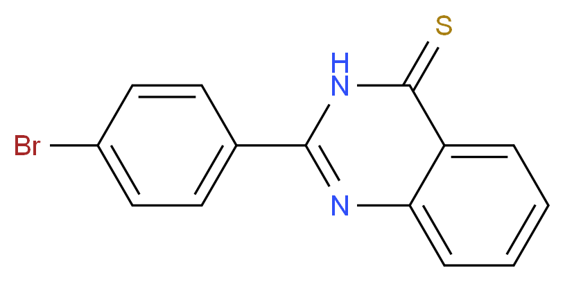 2-(4-bromophenyl)quinazoline-4(3H)-thione_分子结构_CAS_100527-50-2)