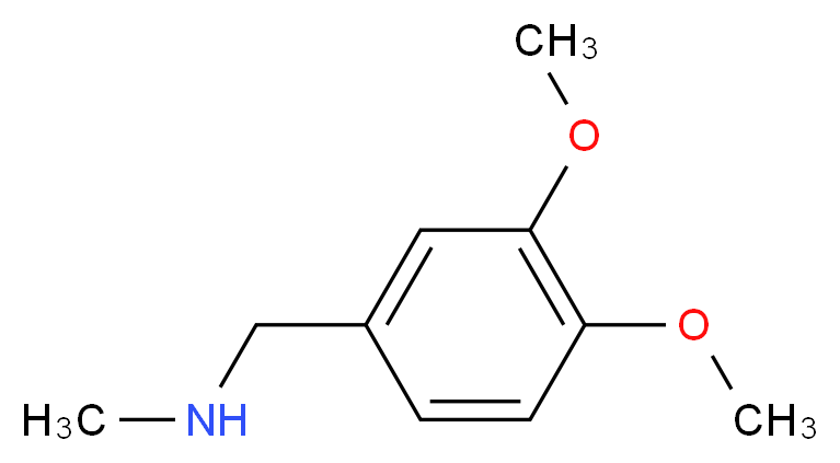 [(3,4-dimethoxyphenyl)methyl](methyl)amine_分子结构_CAS_63-64-9