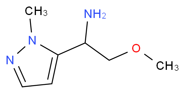 2-methoxy-1-(1-methyl-1H-pyrazol-5-yl)ethanamine_分子结构_CAS_1177284-86-4)