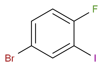 4-Fluoro-3-iodobromobenzene_分子结构_CAS_116272-41-4)