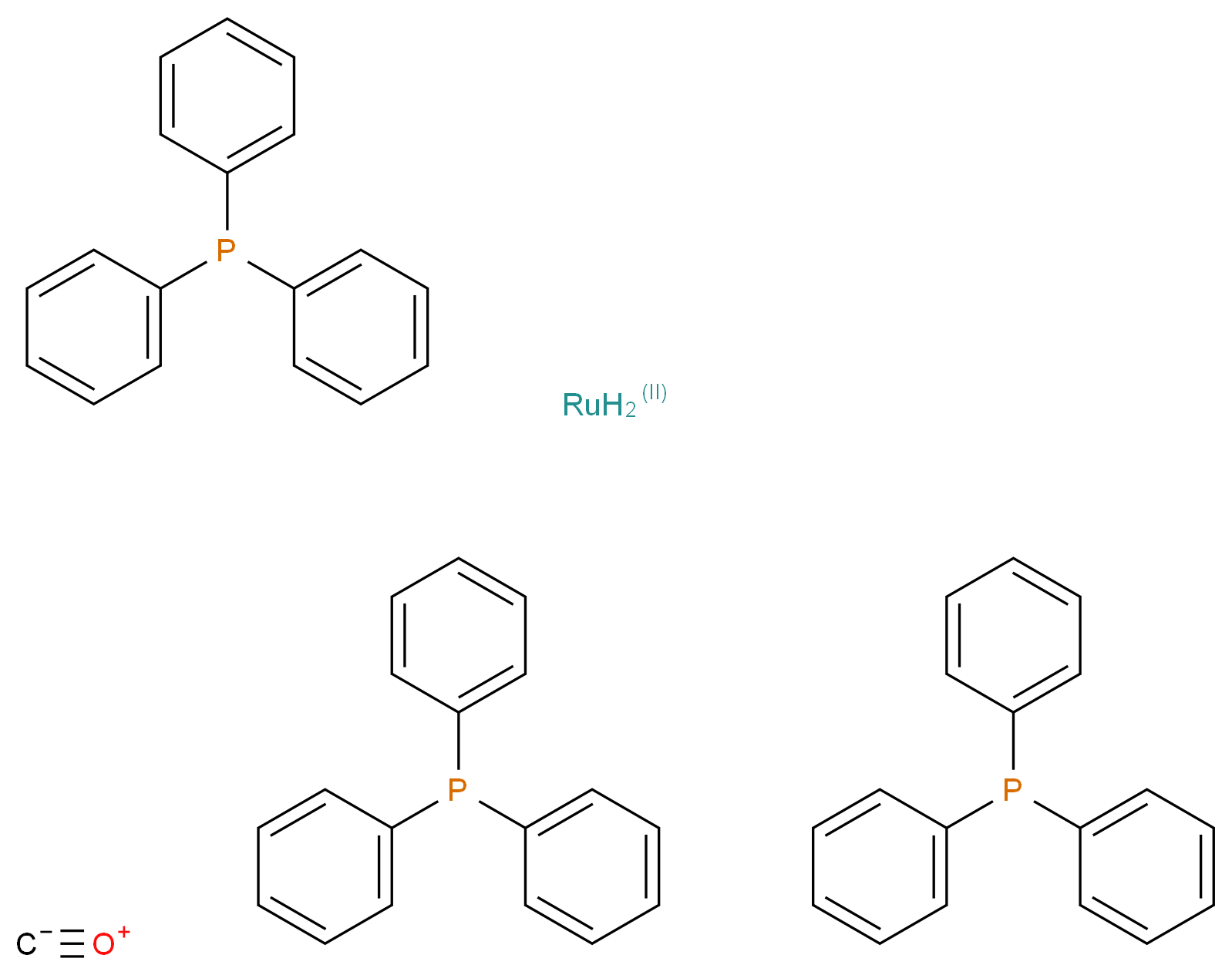 羰酰二氢三(三苯基膦)钌(II)_分子结构_CAS_25360-32-1)