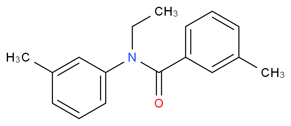 N-ethyl-3-methyl-N-(3-methylphenyl)benzamide_分子结构_CAS_958996-84-4