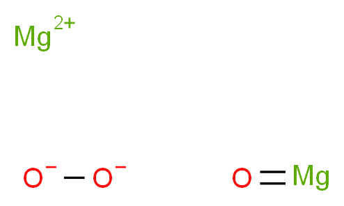 magnesium(2+) ion dioxidanediide oxomagnesium_分子结构_CAS_1335-26-8