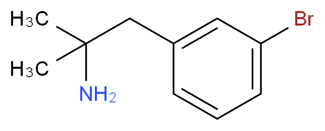 1-(3-bromophenyl)-2-methylpropan-2-amine_分子结构_CAS_)