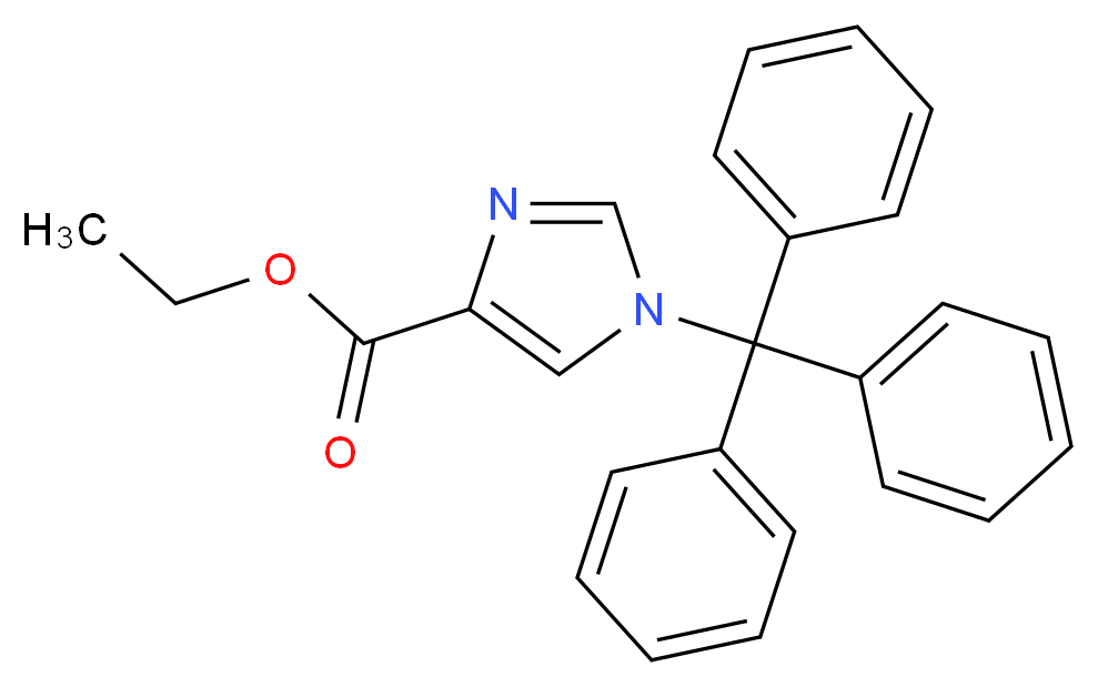 Ethyl 1-trityl-1H-imidazole-4-carboxylate_分子结构_CAS_)