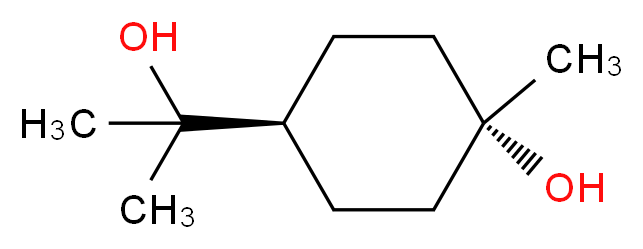 (1r,4r)-4-(2-hydroxypropan-2-yl)-1-methylcyclohexan-1-ol_分子结构_CAS_565-50-4