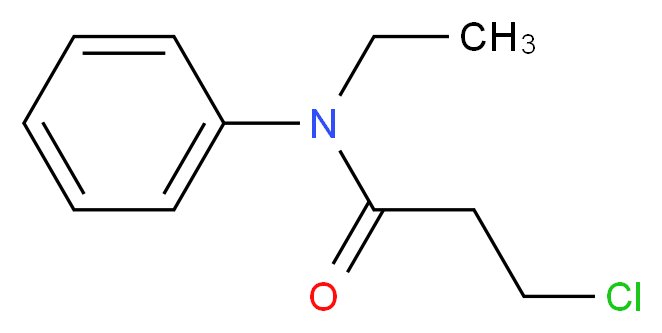 3-Chloro-N-ethyl-N-phenylpropanamide_分子结构_CAS_100129-45-1)