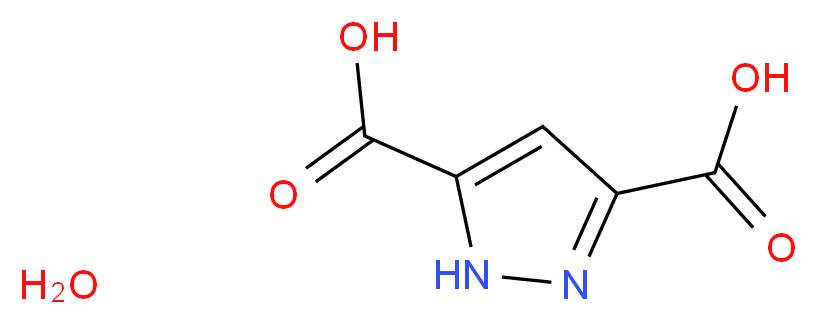 1H-pyrazole-3,5-dicarboxylic acid hydrate_分子结构_CAS_3112-31-0