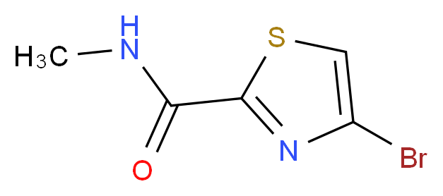 4-bromo-N-methylthiazole-2-carboxamide_分子结构_CAS_959755-98-7)