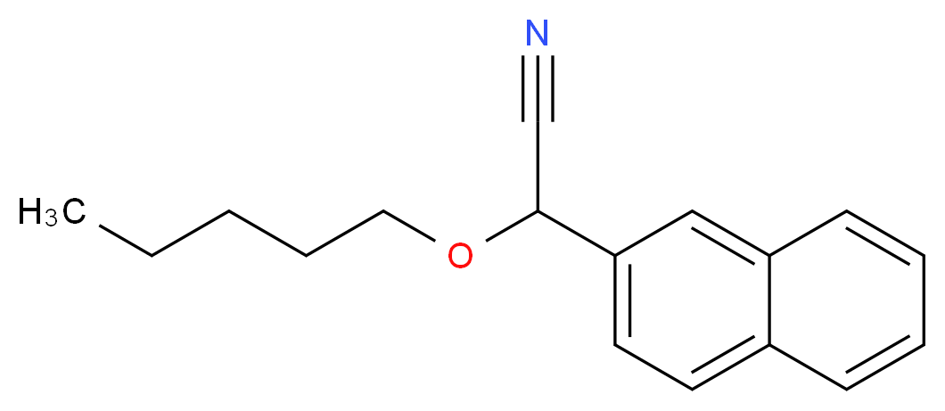 2-(2-Naphthyl)-2-(pentyloxy)acetonitrile_分子结构_CAS_500372-26-9)