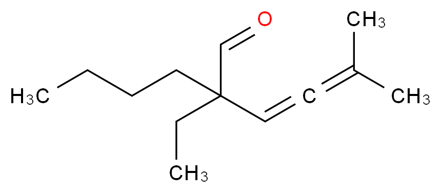 2-butyl-2-ethyl-5-methylhexa-3,4-dienal_分子结构_CAS_23739-80-2